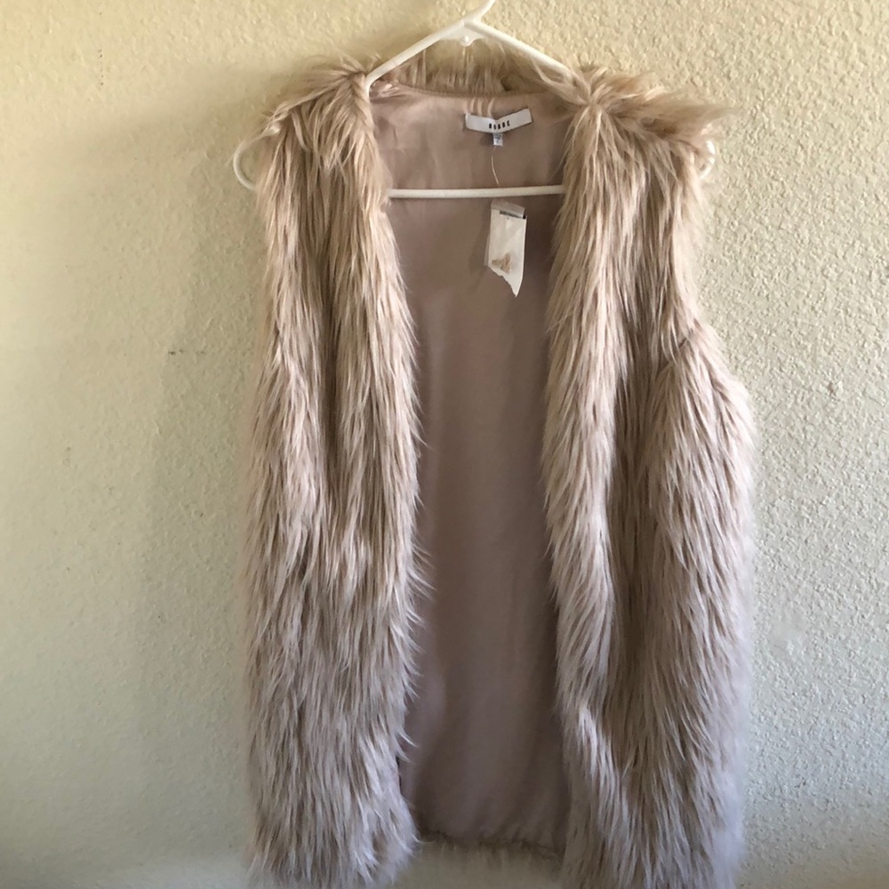 Faux fur vest